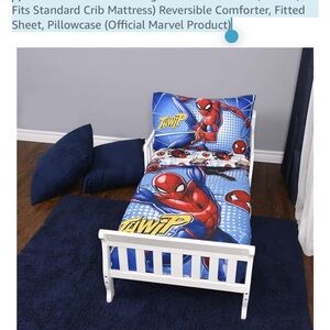 Marvel Spider-Man Kids Toddler Bedding Set - Blue